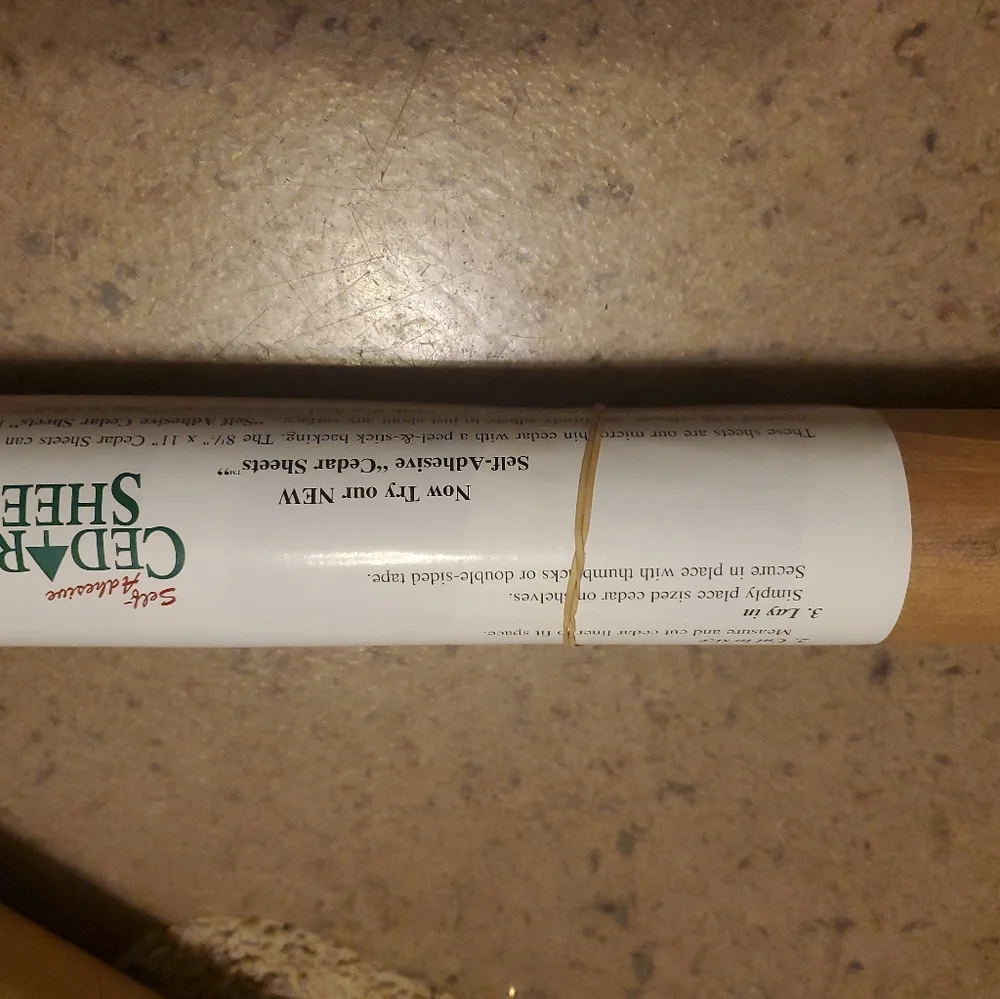 New Cedar Sheets on a Roll
